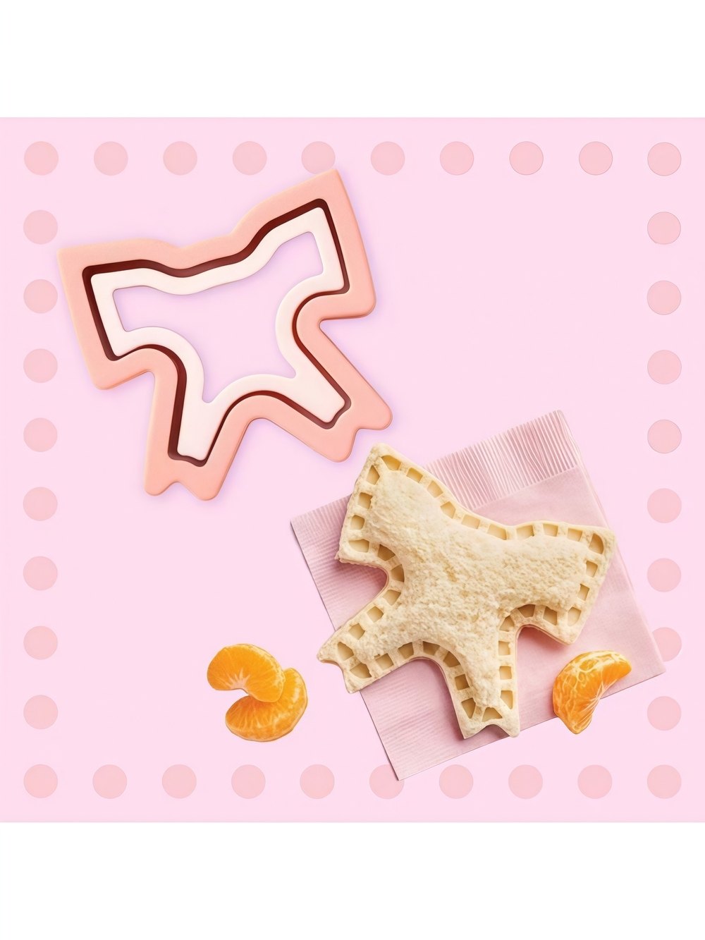 Cat & Jack - Pink Coquette Bow Sandwich Cutter and Press